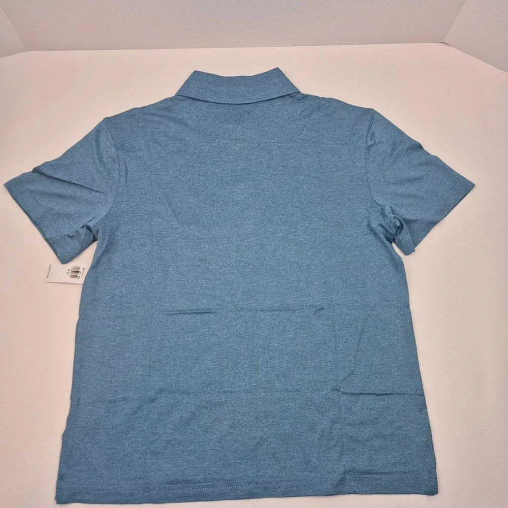 Old Navy Active Polo Shirt Go-Dry Cool Athletic Blue Boys XL (14-16) Uniform NWT